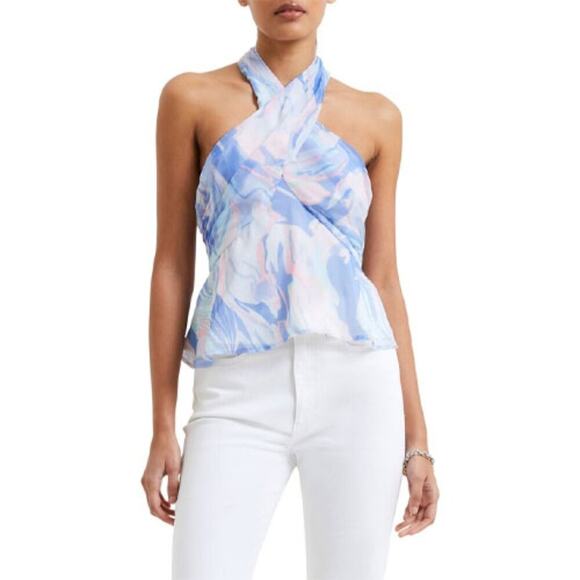 French Connection Dalla Verona Halter Top - Size 2 - Picture 1 of 8